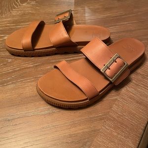 Sorel Roaming™ Leather Slide Sandal